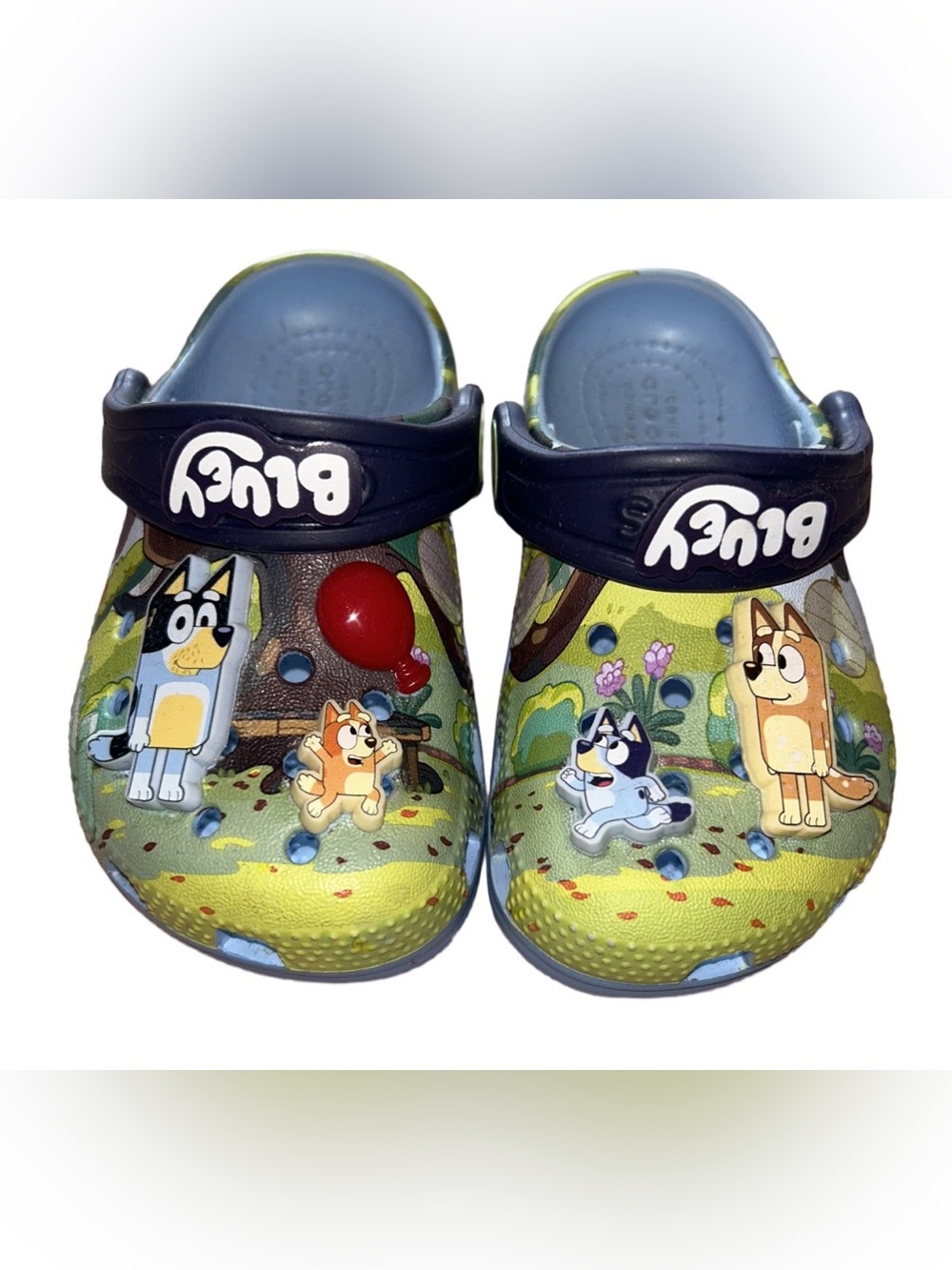 Toddler Bluey Crocs 7c
